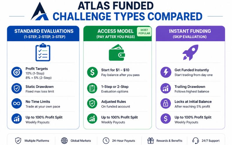 Atlas Funded challenge types compared